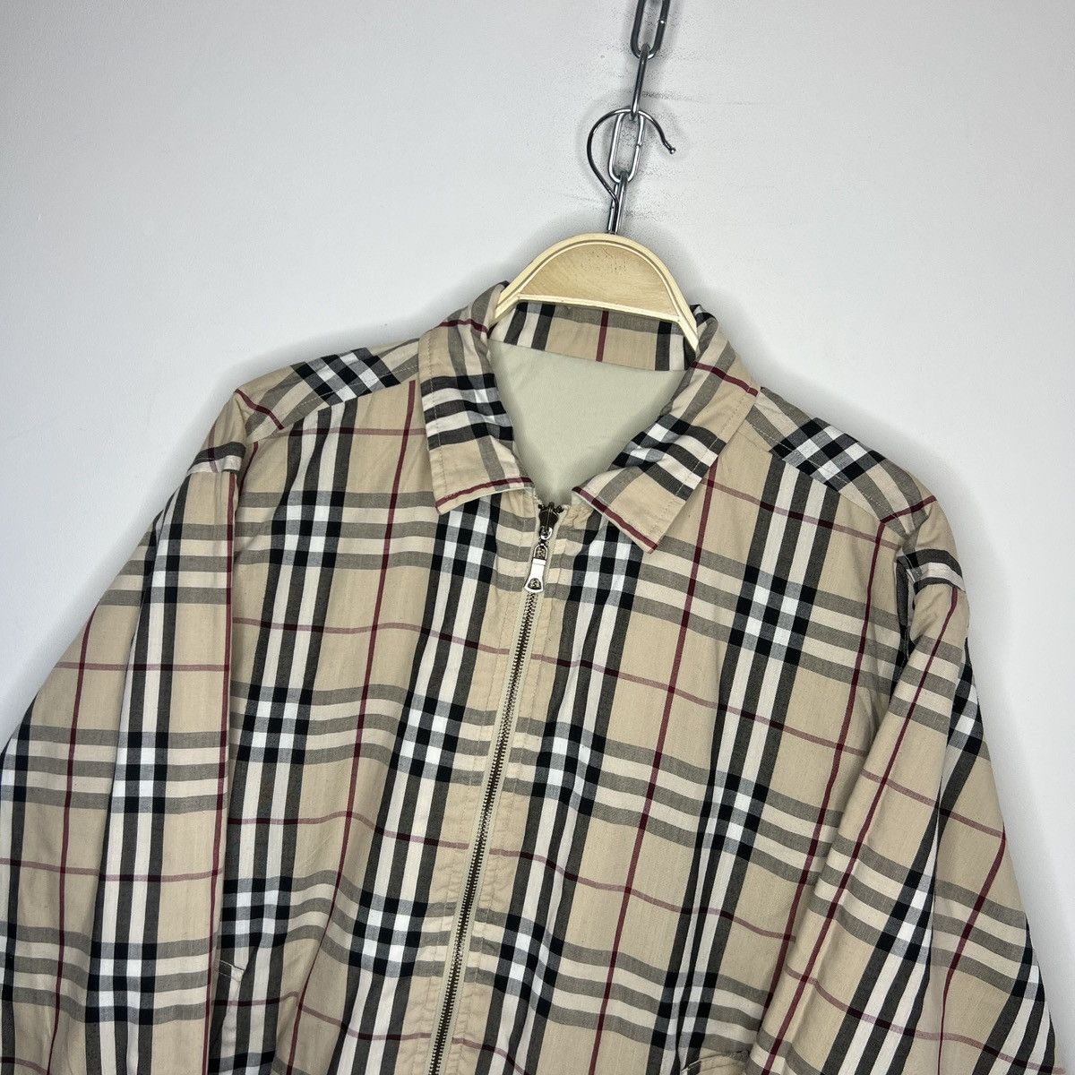 Burberry Burberr London Nova Check Jacket Reversible Bomber Beige Size US M / EU 48-50 / 2 - 5 Thumbnail