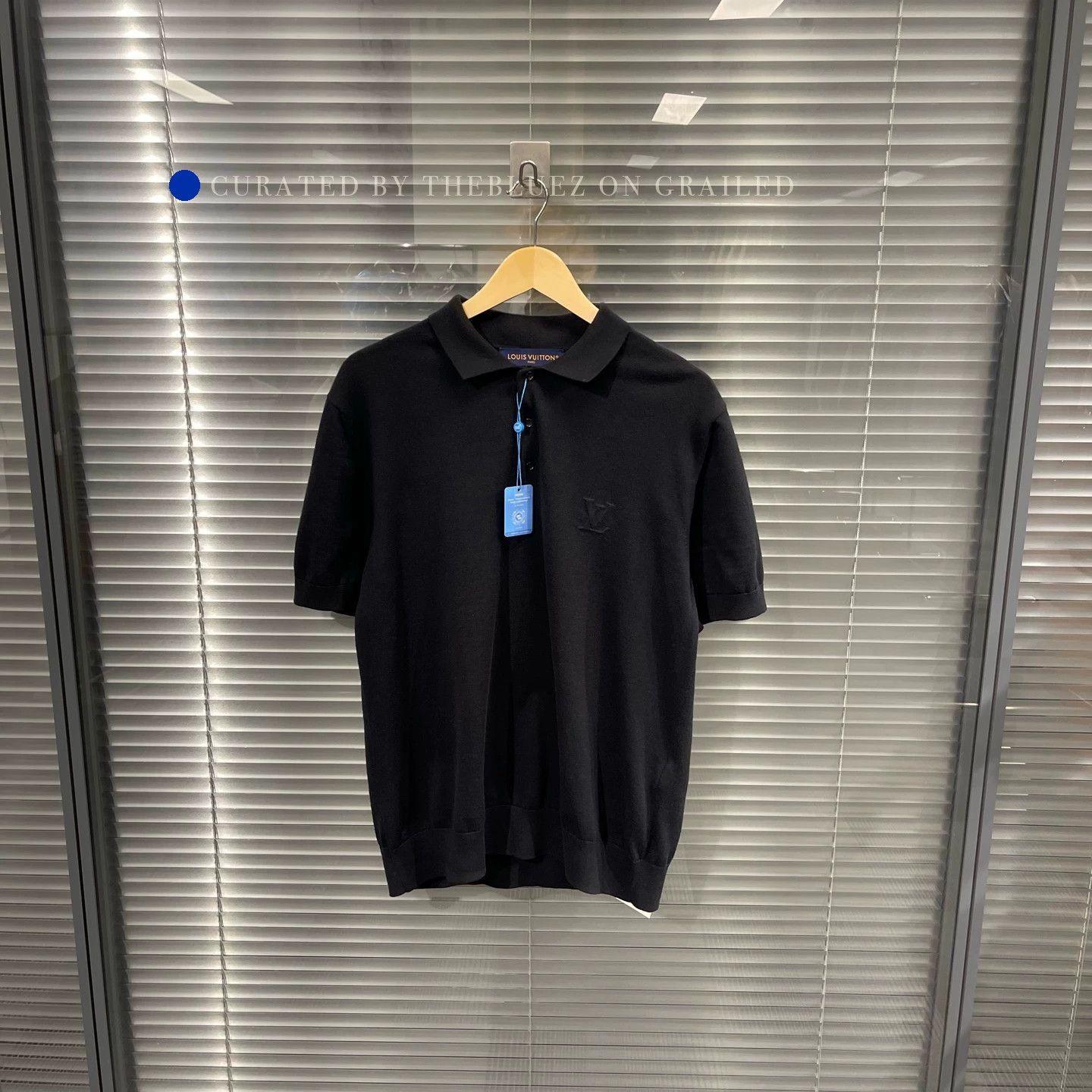 Louis Vuitton Monogram Embroidered Cashmere Polo Tee Size US L / EU 52-54 / 3 - 1 Thumbnail