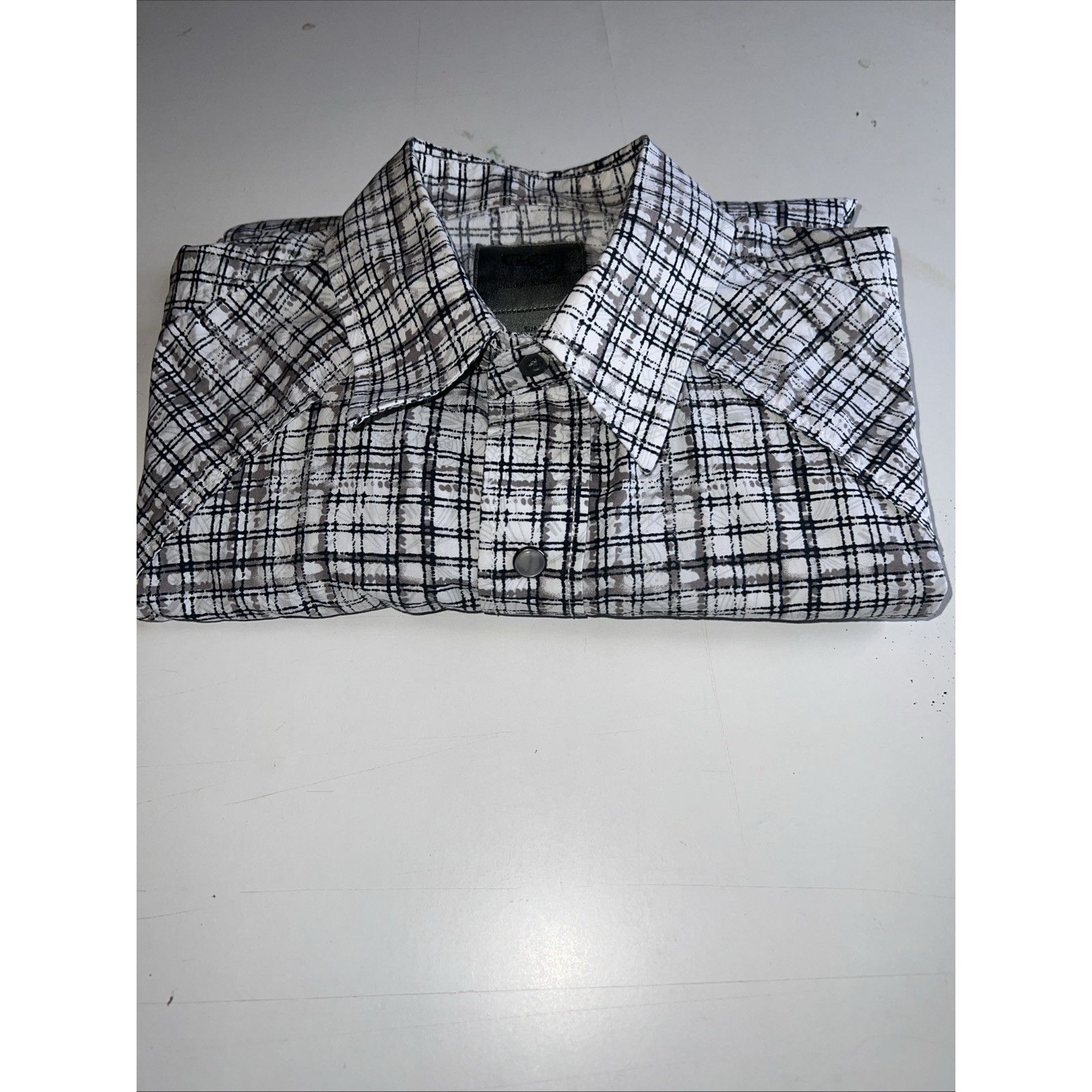 GCDS GC BLACK GRAY Shirt Mens MED Pearl Snap Vintage Collection Size US M / EU 48-50 / 2 - 12 Thumbnail