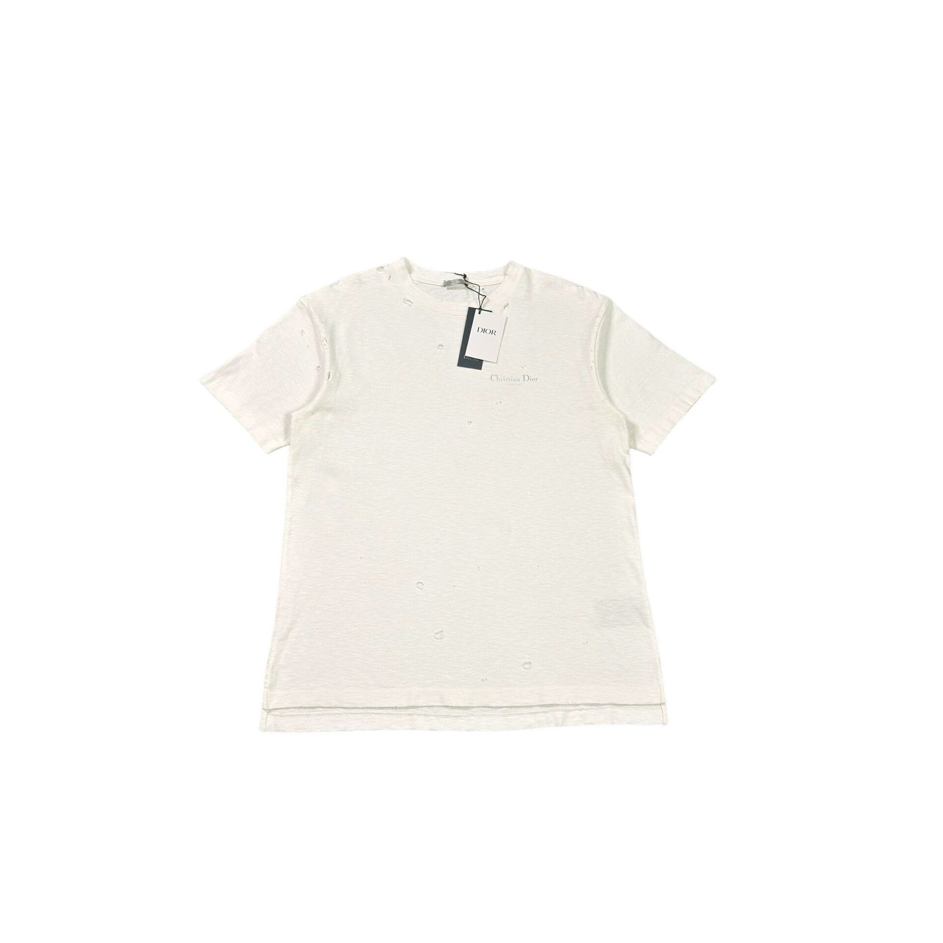 Dior Dior Distressed Couture Logo T-Shirt Size M Size US M / EU 48-50 / 2 - 1 Thumbnail