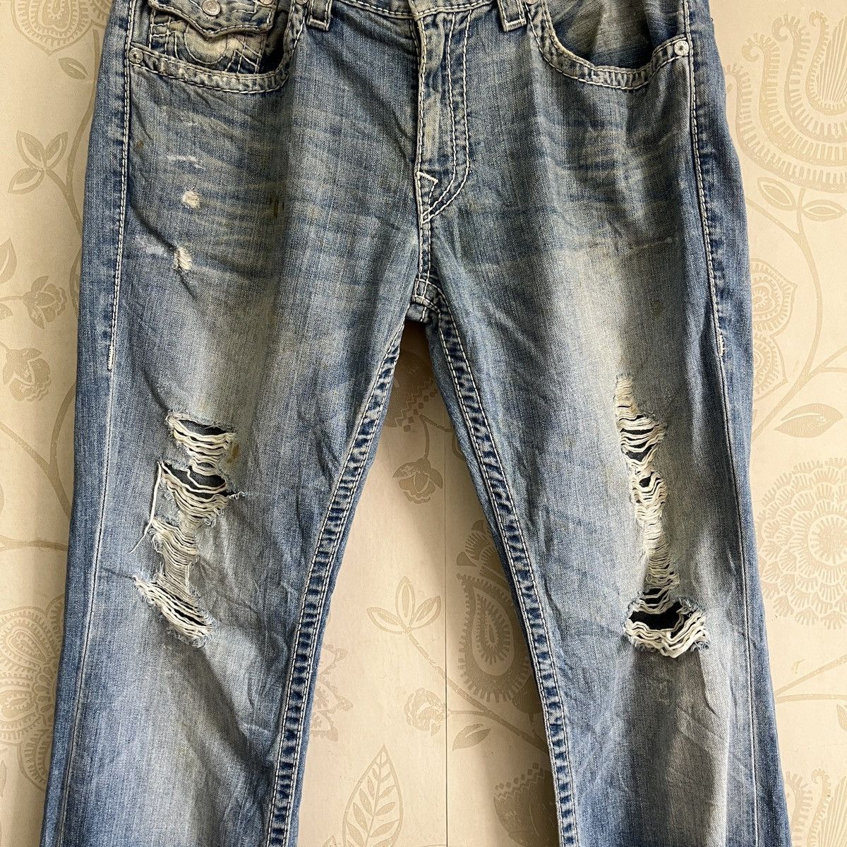 True Religion Thrashed True Religion Denim Jeans Straight Size US 34 / EU 50 - 4 Thumbnail