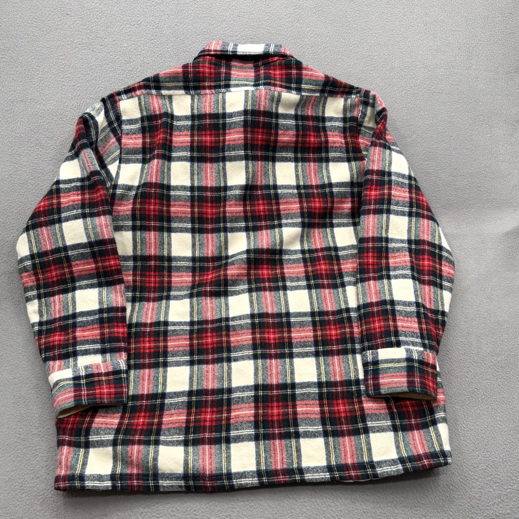 Wrangler VINTAGE Wrangler Shirt Jacket Mens XL Red Plaid Quilted Flannel Button Lined Size US XL / EU 56 / 4 - 2 Thumbnail