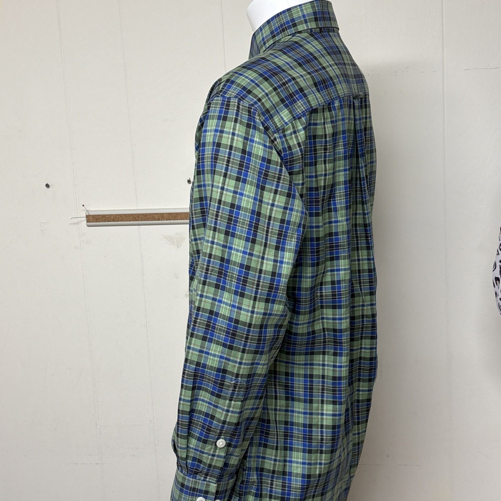 Orvis Orvis Plaid Shirt Mens Large Green Cotton Long Sleeve Button Size US L / EU 52-54 / 3 - 3 Thumbnail