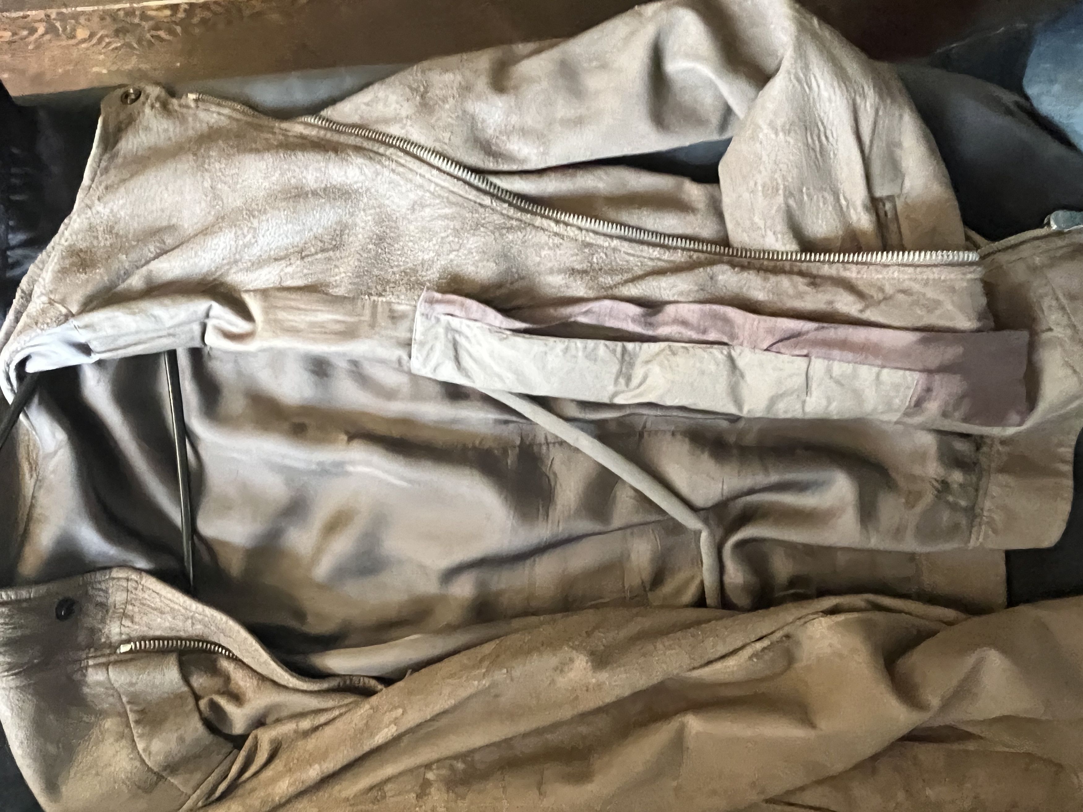 Rick Owens Rick Owens Blistered Cracked Lamb Leather Jacket Size US XXL / EU 58 / 5 - 14 Thumbnail