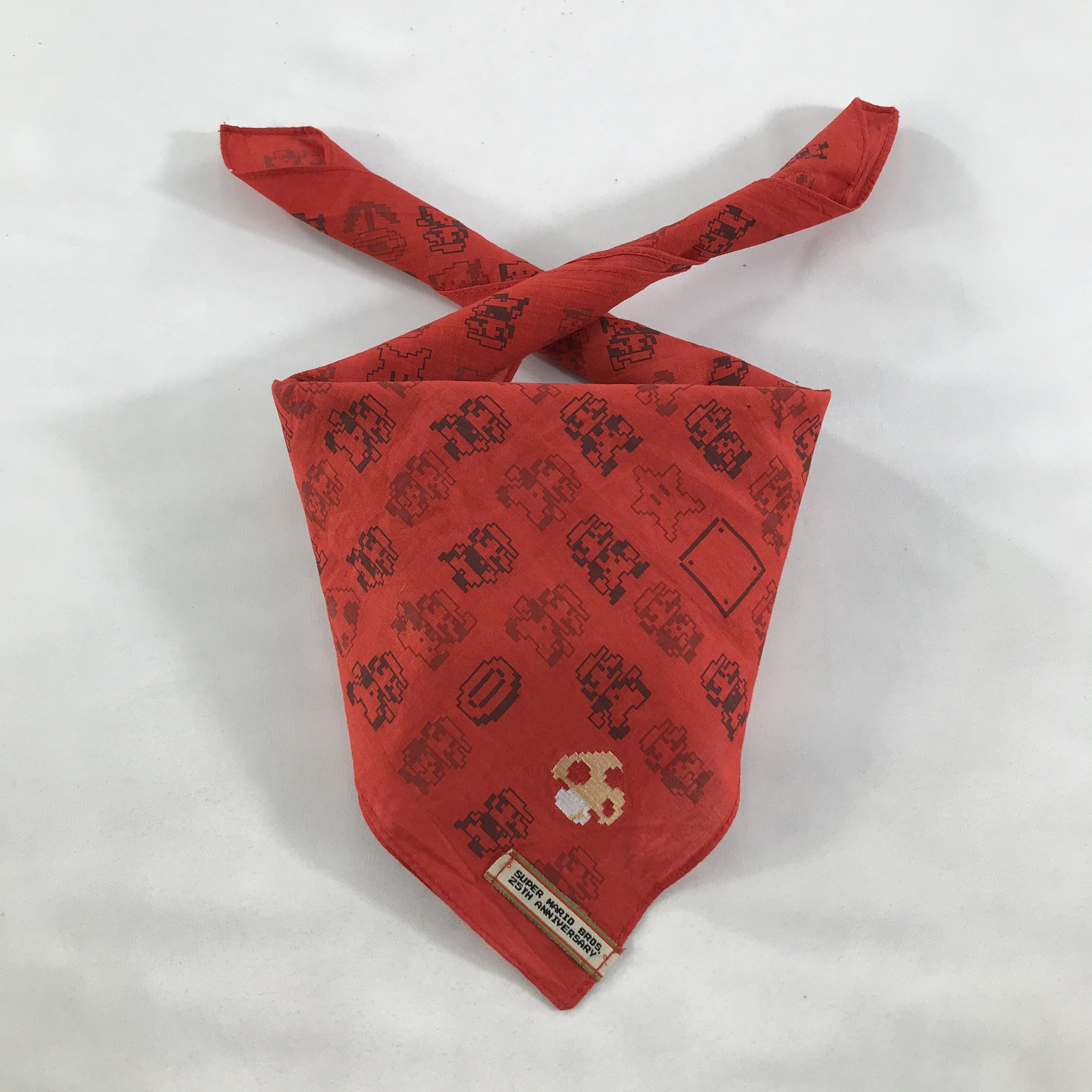 Vintage Supe Mario Bandana / Handkerchief / Neckerchief - S1833 Size ONE SIZE - 4 Thumbnail