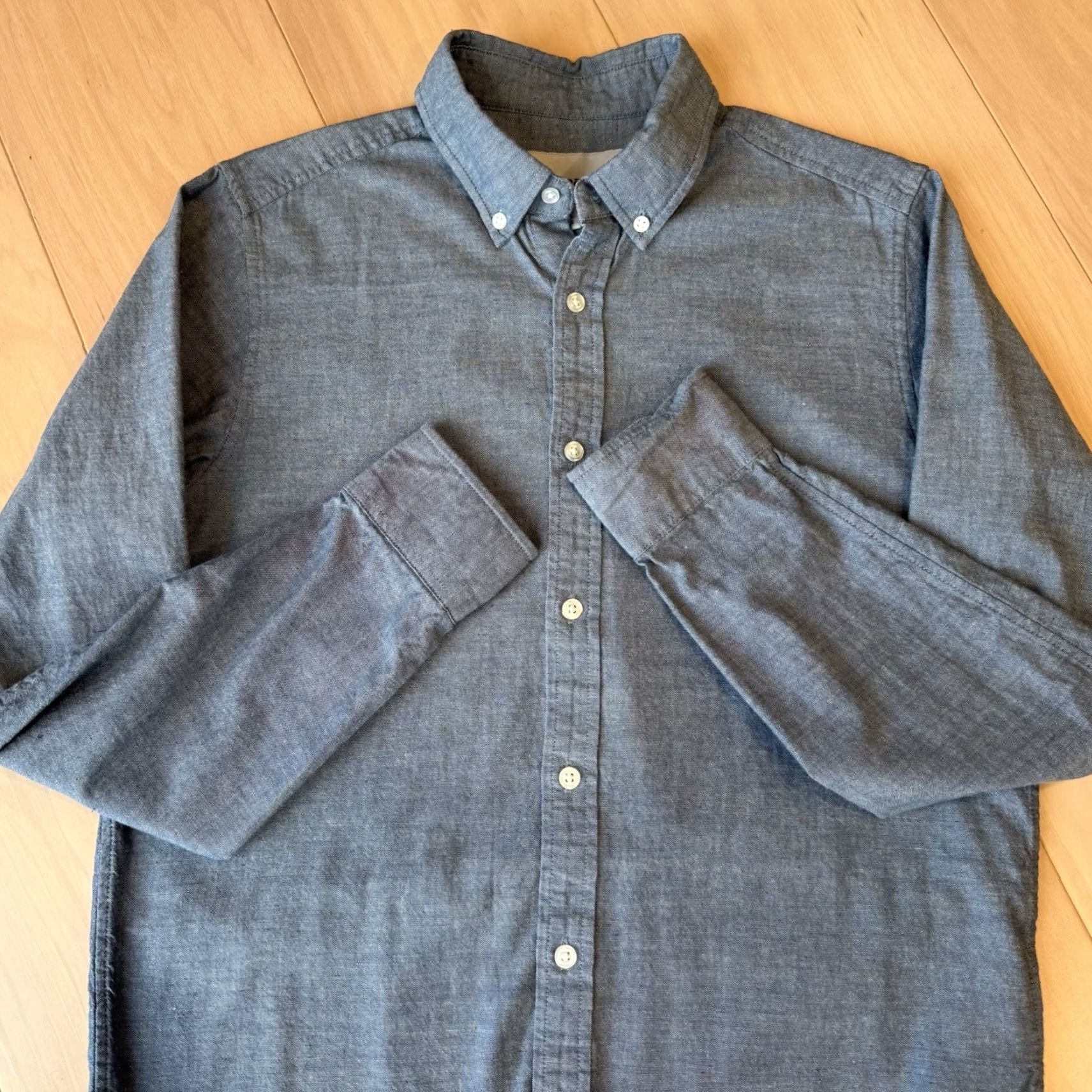 Carhartt Wip Carhartt WIP Kyoto Shirt Small Blue Oxford Workwear Button-Up Long Sleeve Mens Button-Down Pockets USA Western 90s Vintage? Size US S / EU 44-46 / 1 - 5 Thumbnail