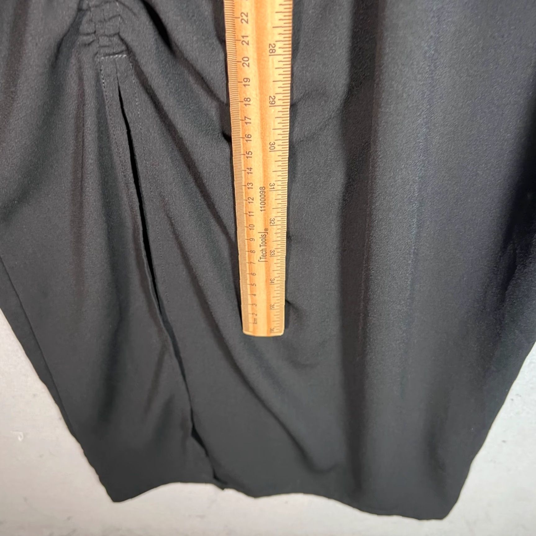 Vintage VINTAGE Open Edit Black Short Sleeve Midi Dress Womens XS Size 26" / US 2 / IT 38 - 6 Thumbnail