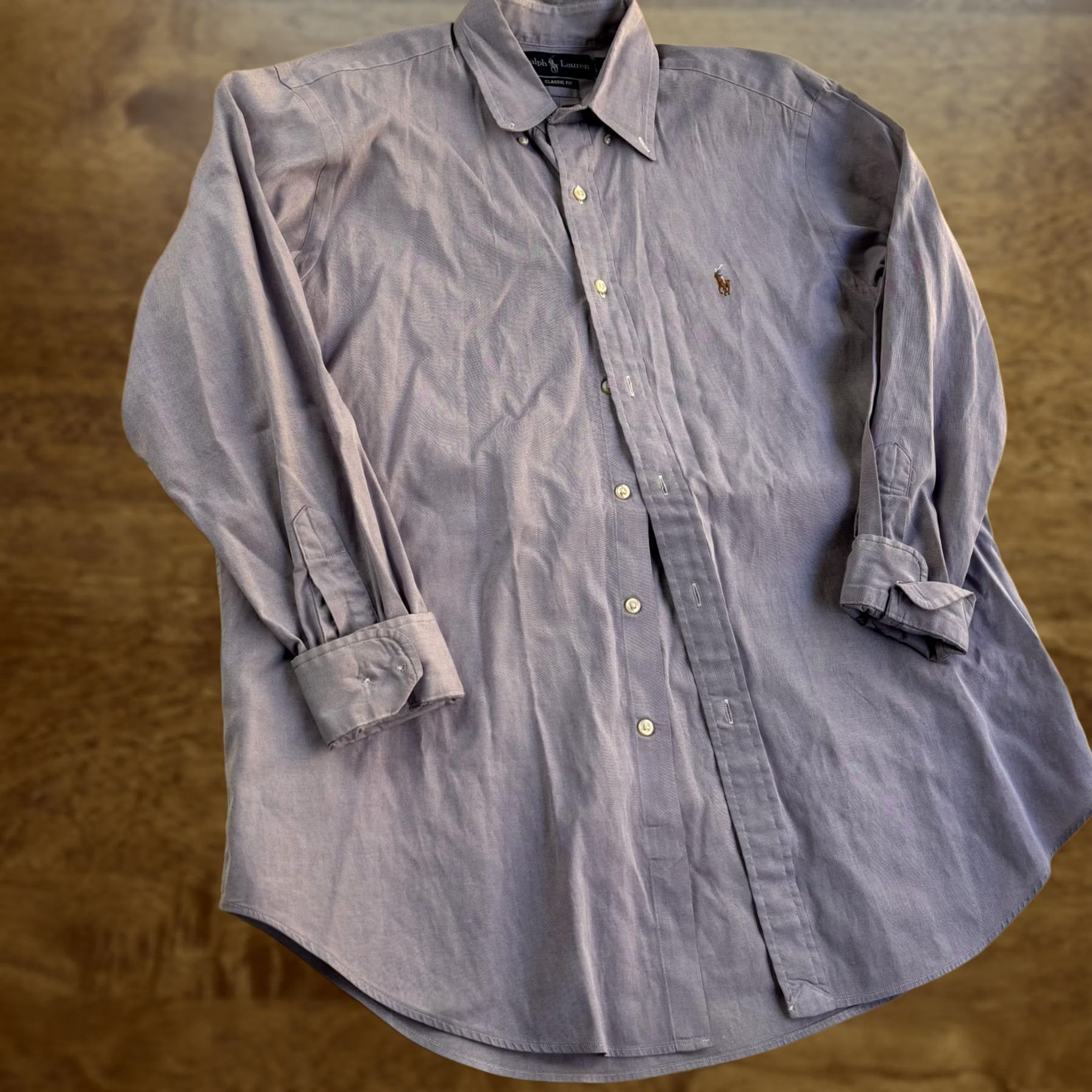 Ralph Lauren Ralph Lauren Shirt Mens XL Purple Classic Fit Button Front Cotton Casual Size US XL / EU 56 / 4 - 1 Thumbnail
