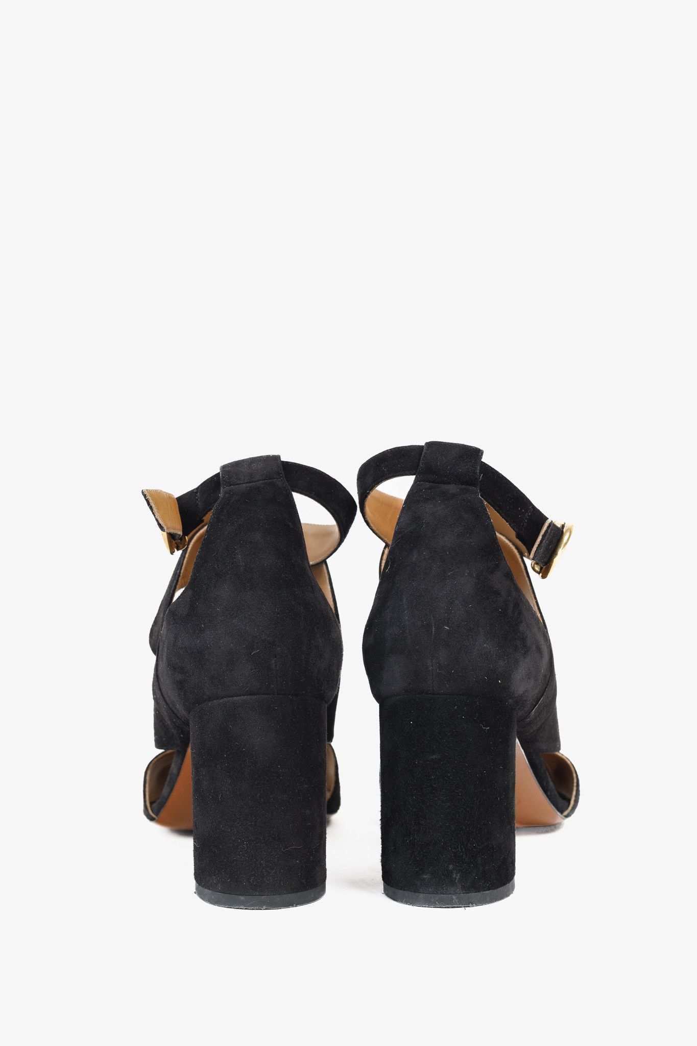 Chloe Chloe Graphic Leaves Cross-Over Suede Sandals Size US 8.5 / IT 38.5 - 3 Thumbnail