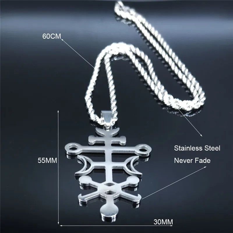 Jewelry × Vintage Sceal Sigil of Lilith Stainless Steel Satan Necklace Size ONE SIZE - 5 Thumbnail