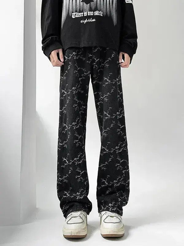 Japanese Brand Retro loose slightly flared straight leg jeans Size US 32 / EU 48 - 1 Thumbnail