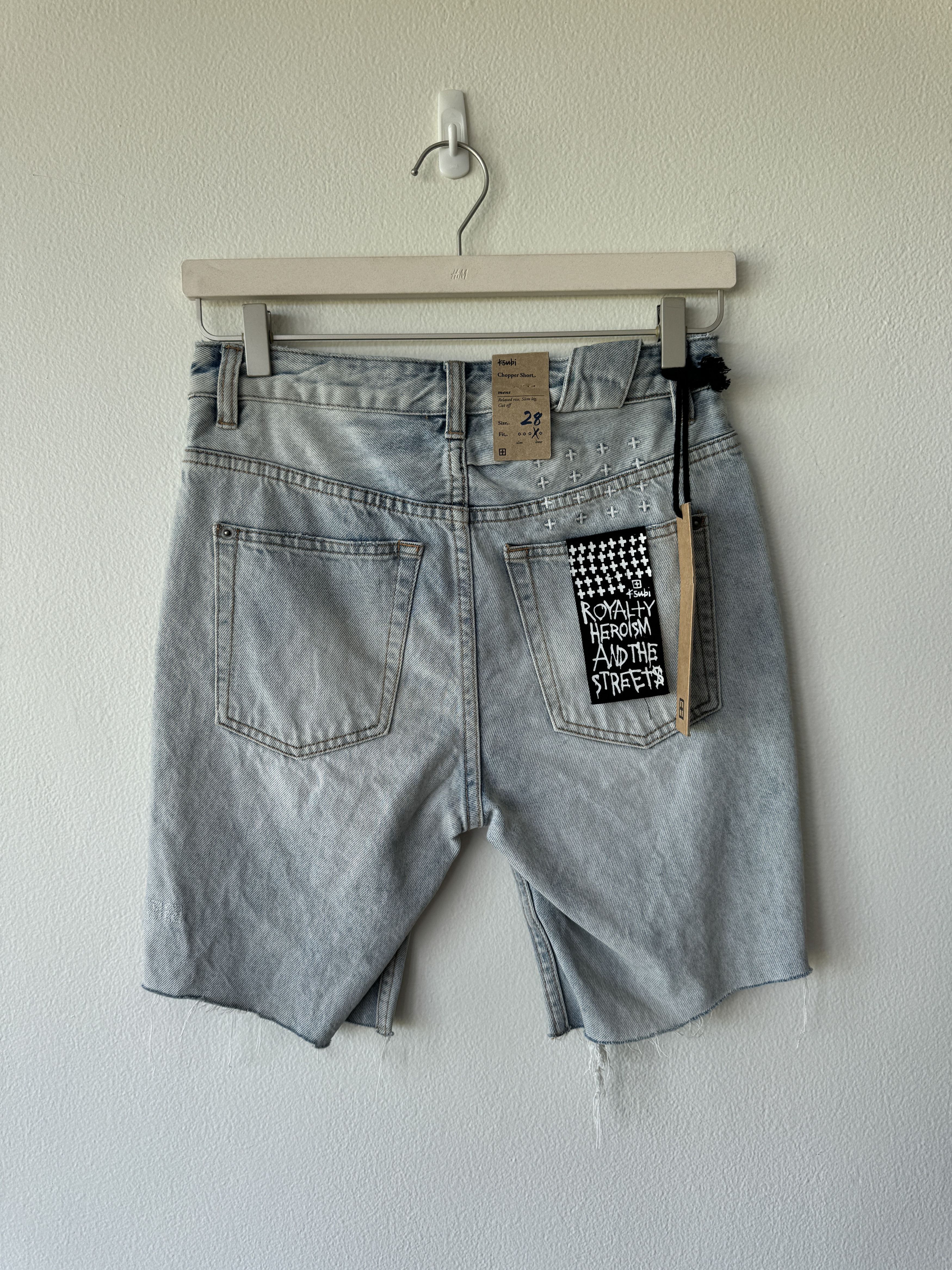 Ksubi denim chopper Short 28 karma trashed light blue slim fit Size US 28 / EU 44 - 4 Thumbnail