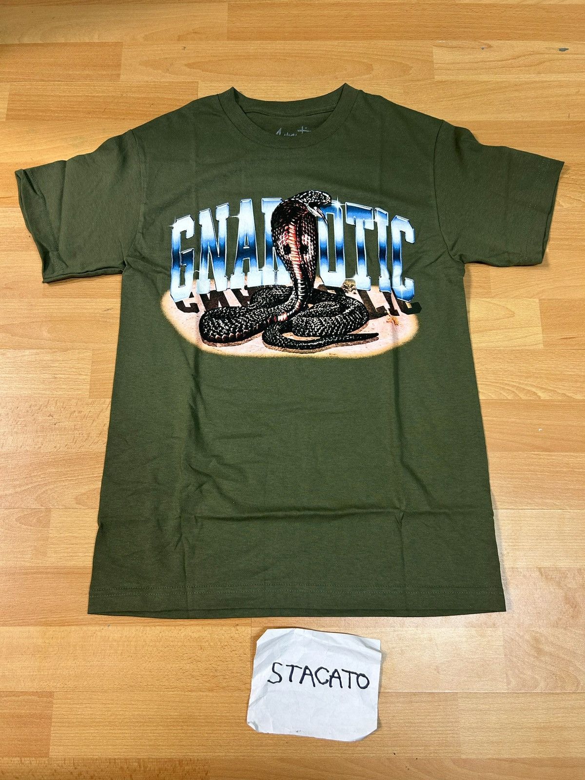 Gnarcotic × Rap Tees Gnarcotic Lil Gnar King Cobra Tee Green Size US S / EU 44-46 / 1 - 1 Thumbnail
