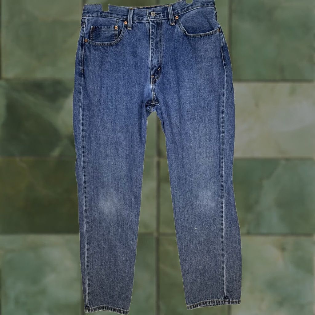 Levi's Levi's 550 Jeans Mens 36x34 Blue Denim Relaxed Fit Tapered Leg Mid Rise Zip Fly Size US 36 / EU 52 - 1 Thumbnail