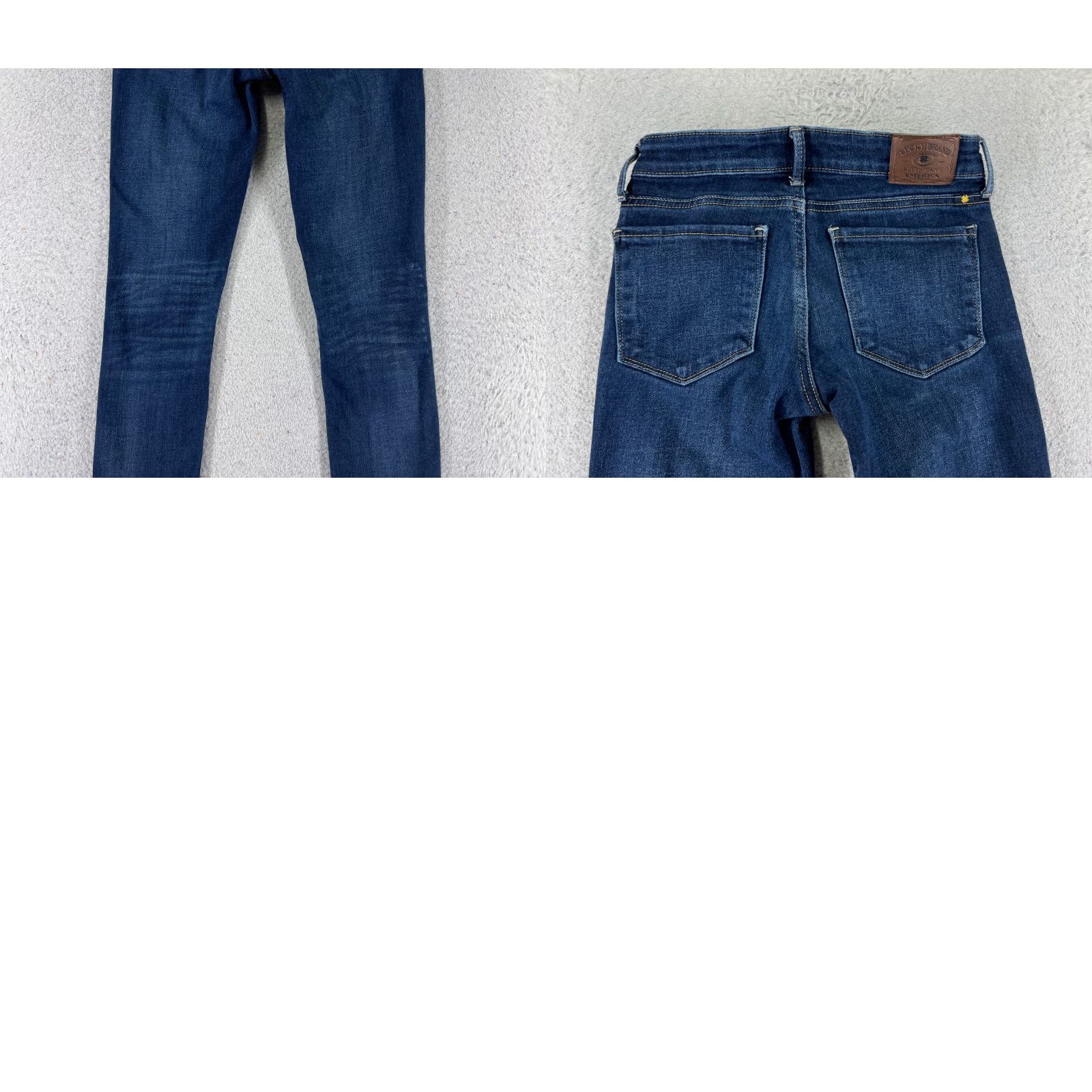 Lucky Brand Lucky Brand Jeans Women Blue Denim Skinny 00 Low Rise 27x23 5-Pocket Cotton Blend Vintage? No 90s Theme 23X27 Size 24" / US 00 / IT 34 - 10 Thumbnail
