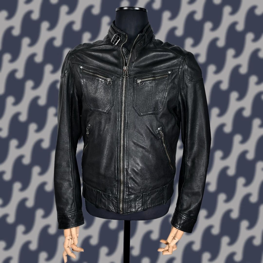 Levi's LEVI'S Jacket Motorcycle Biker Leather 100% LEATHER Size M Men Black Vintage: No Size US M / EU 48-50 / 2 - 1 Thumbnail