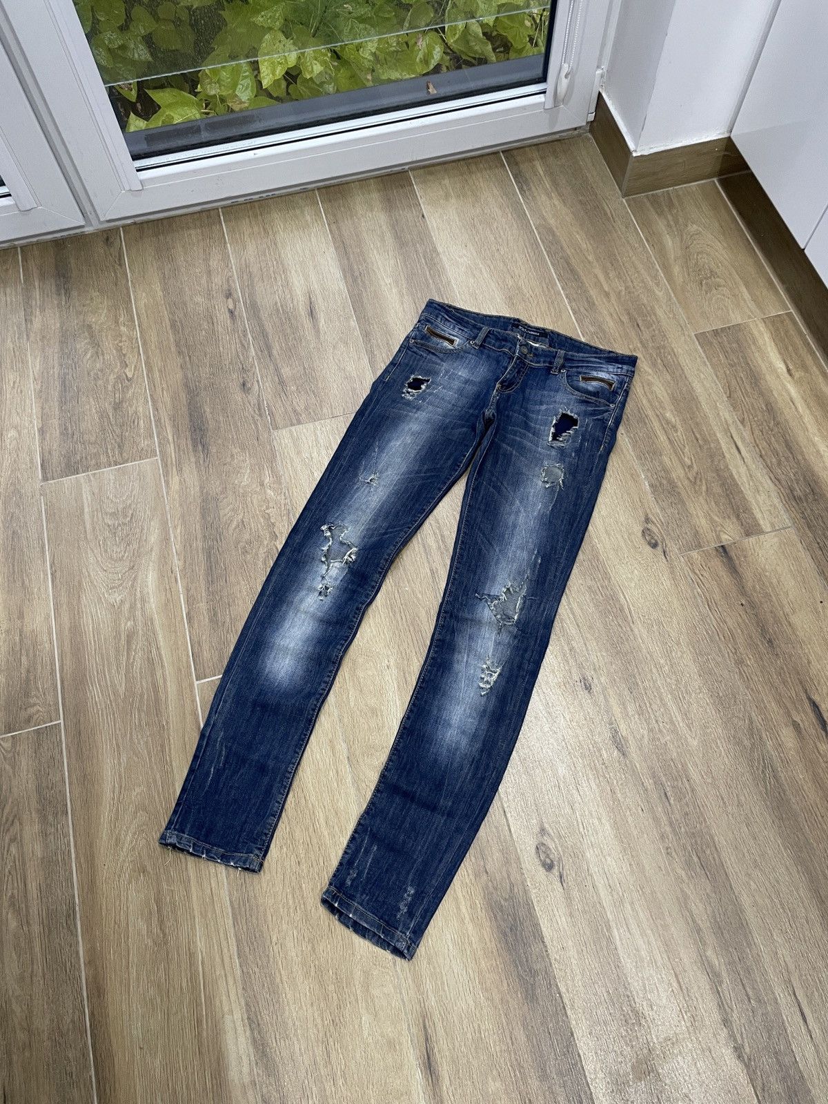 Dolce & Gabbana Dolce Gabbana Vintage Jeans Slim Skinny Japanese Faded Y2K Size 30" / US 8 / IT 44 - 2 Thumbnail