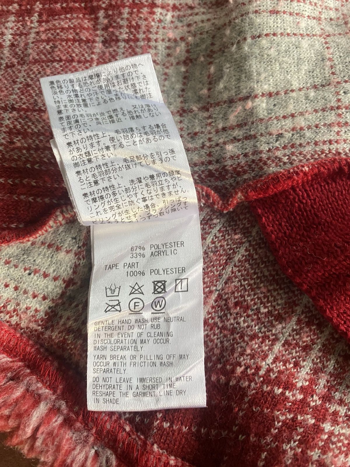 Yohji Yamamoto Y’s x Yohji Yamamoto Checkered Poncho Size M / US 6-8 / IT 42-44 - 5 Thumbnail