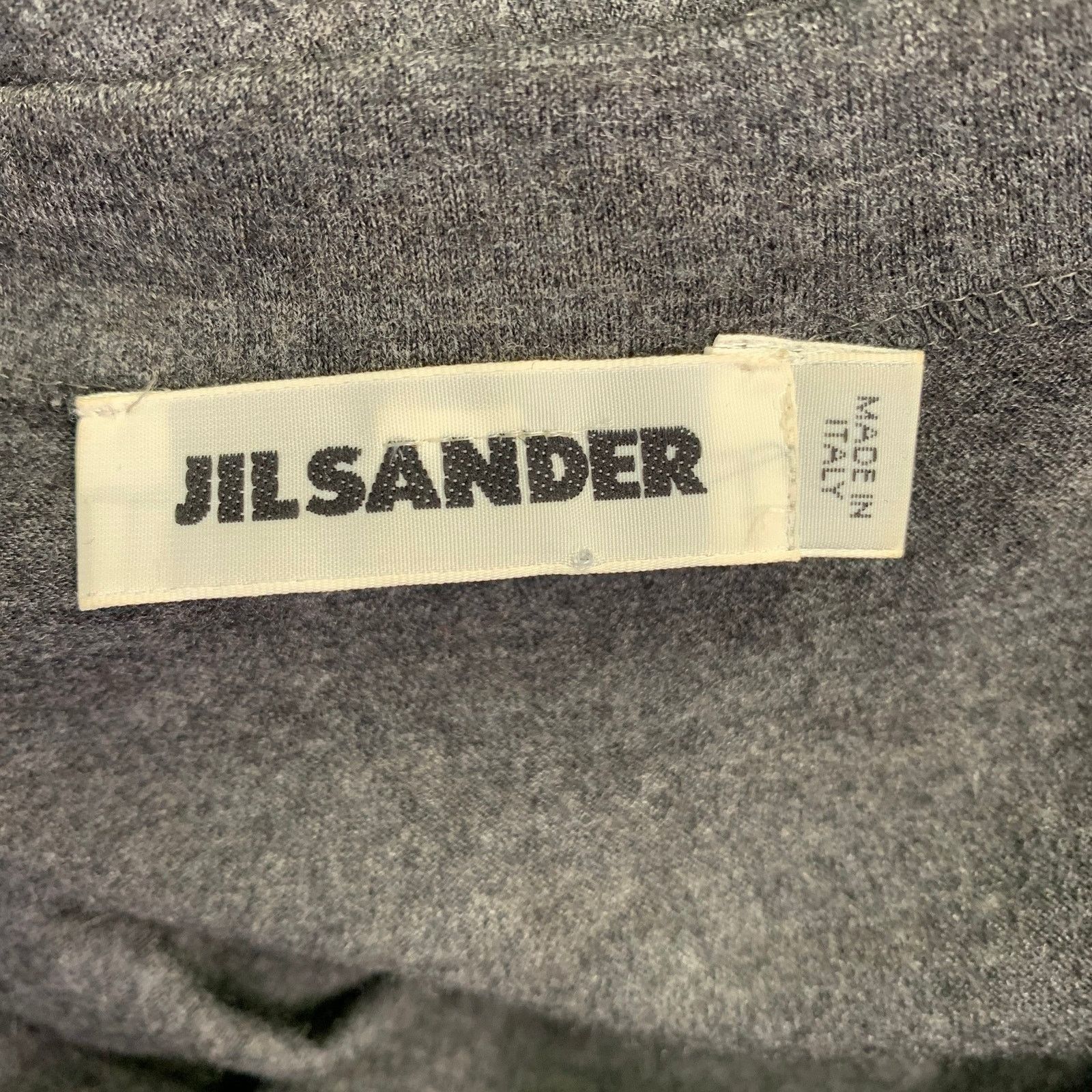 Jil Sander Size 6 Heather Grey Jersey Sleeveless Tie Back Sheath Dress Size M / US 6-8 / IT 42-44 - 5 Thumbnail