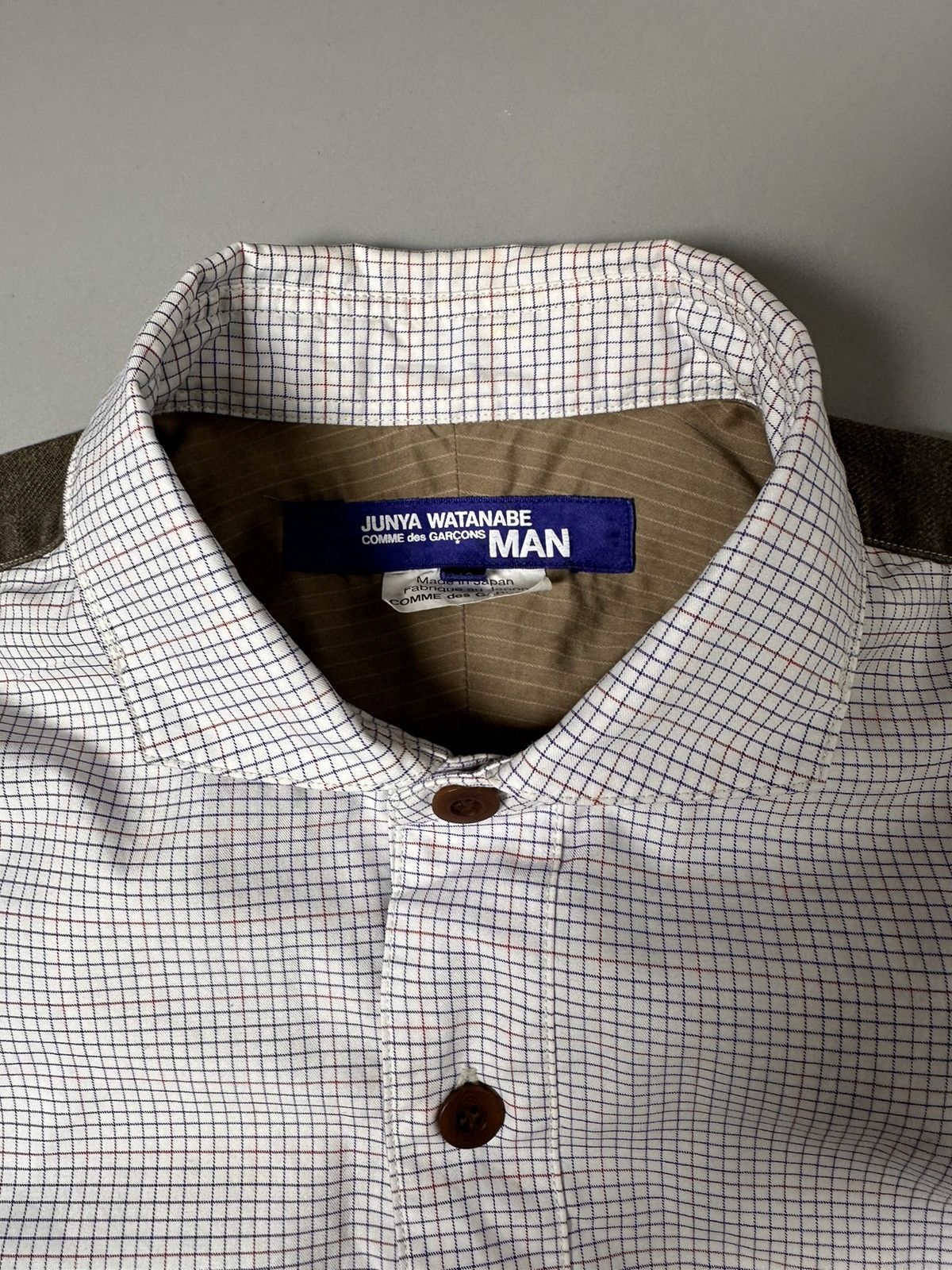 Comme des Garcons × Junya Watanabe Junya Watanabe Checked Shirt in White Cotton Size US XS / EU 42 / 0 - 6 Thumbnail