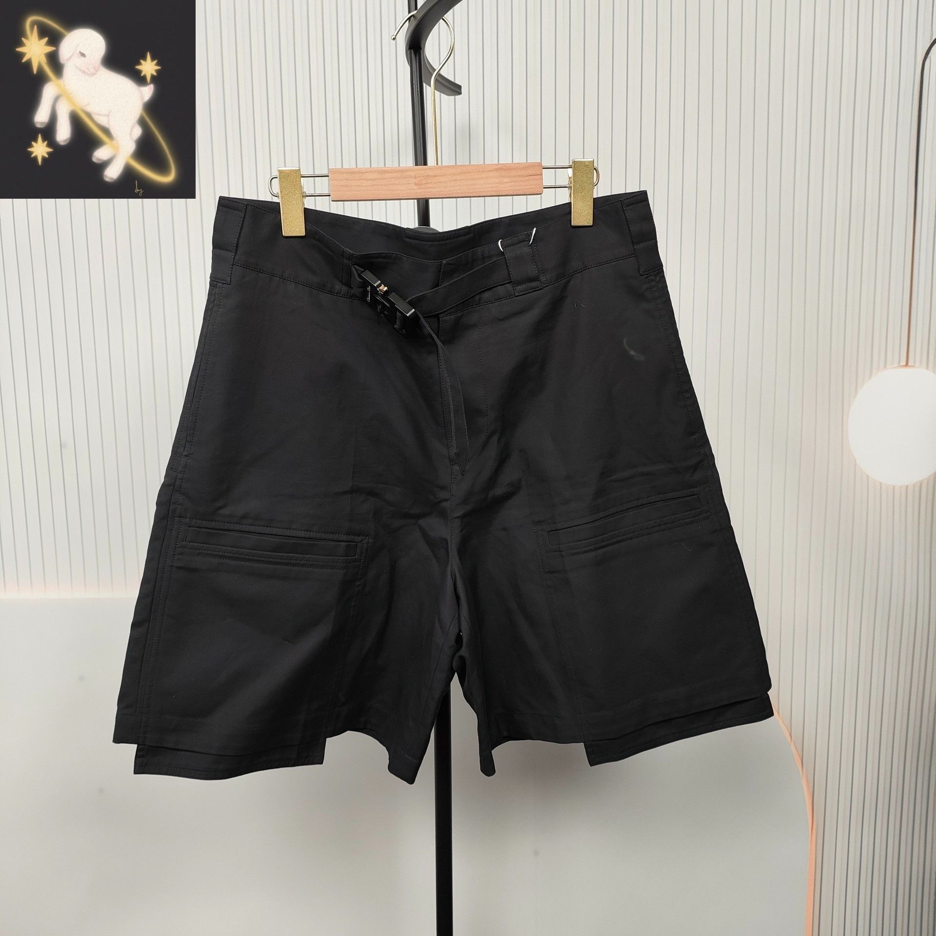 Dior Dior Man Black Lock Utility Shorts Size US 32 / EU 48 - 1 Thumbnail