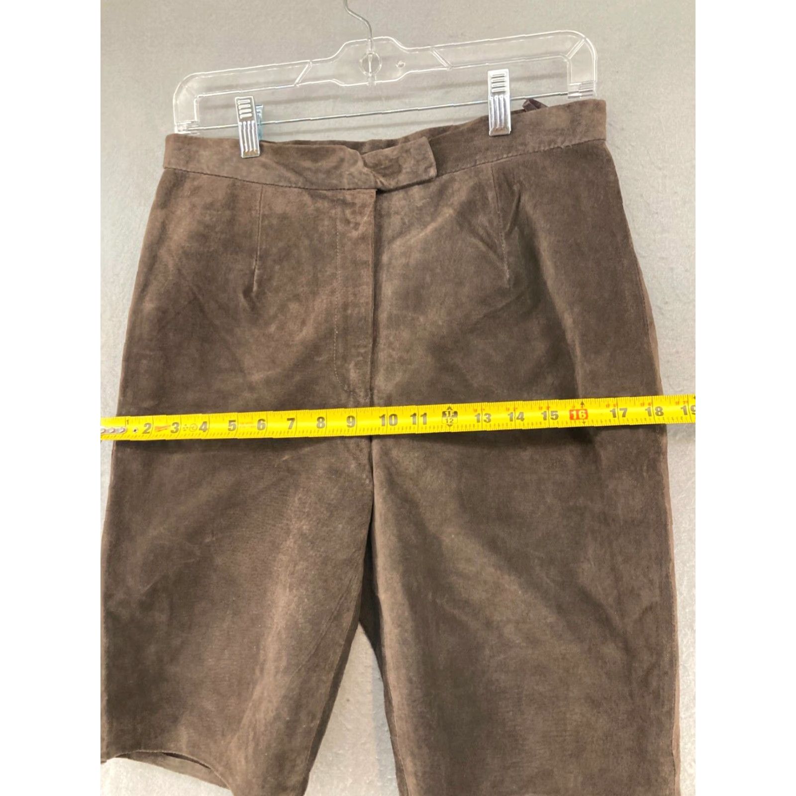 Vintage VINTAGE Paul Harris Design Leather Shorts Women 8 Brown Bermuda Designer 90s Womens Size 30" / US 8 / IT 44 - 3 Thumbnail