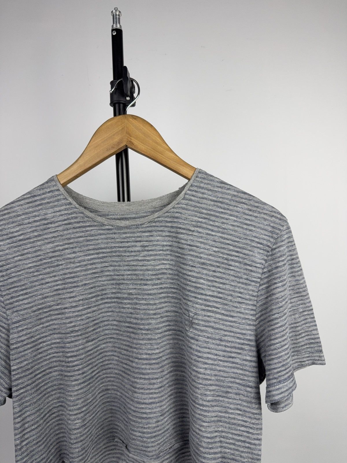 Allsaints Retro 00s Y2K AllSaints Women’s Cropped Boxy Stripe T-Shirt Size L / US 10 / IT 46 - 2 Thumbnail