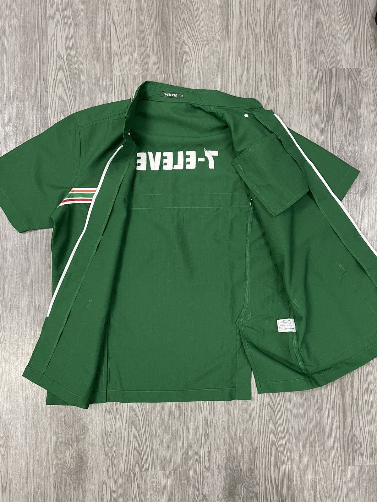 Japanese Brand × Uniform Wares Japan 7 eleven zip up work shirt Size US M / EU 48-50 / 2 - 5 Thumbnail