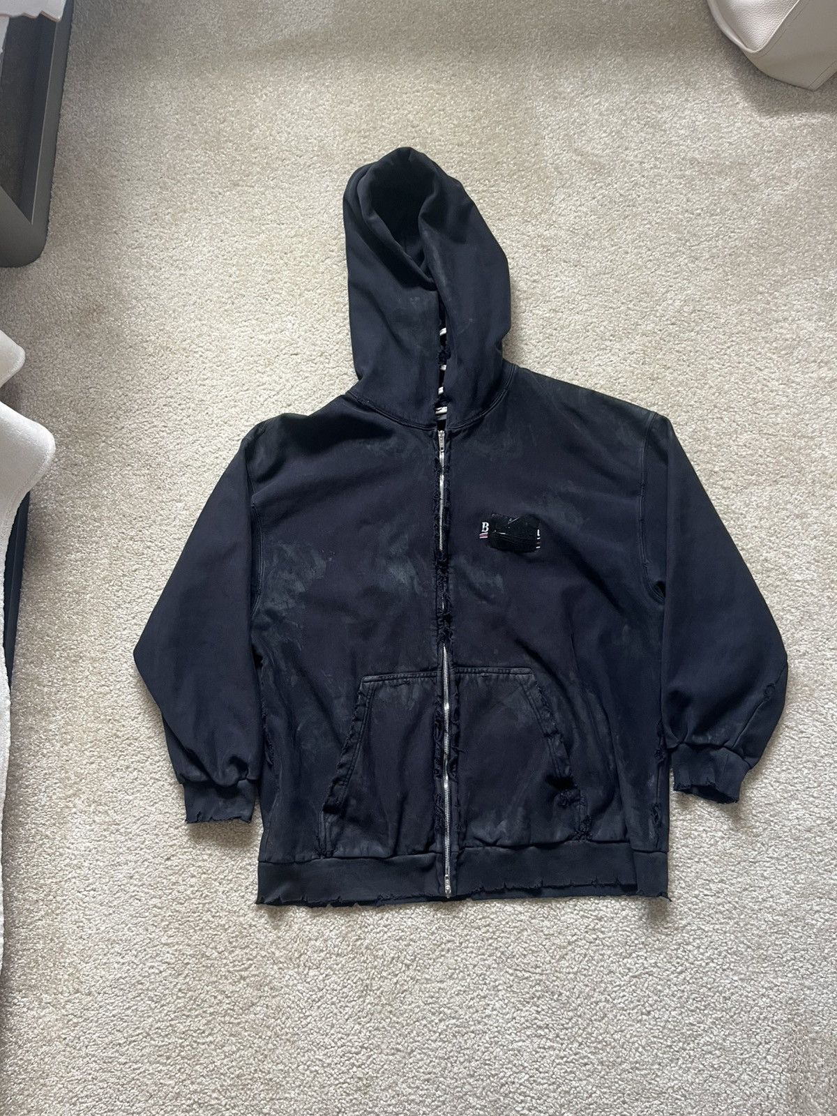 Balenciaga SS24 INSIDE OUT ZIPUP HOODIE | Grailed