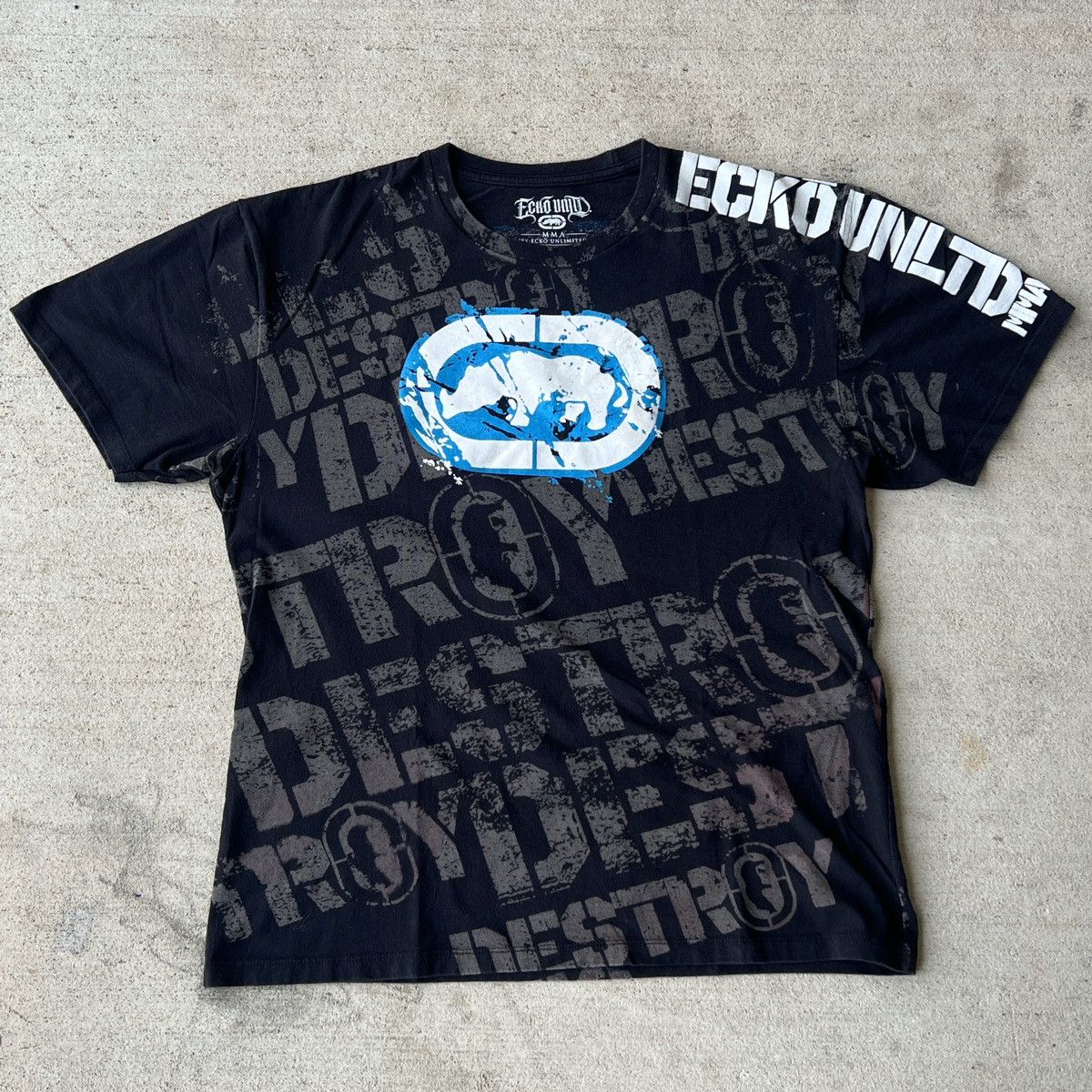 Ecko Unltd. y2k Ecko Unltd. x MMA Rhino Tee Size US XL / EU 56 / 4 - 1 Thumbnail