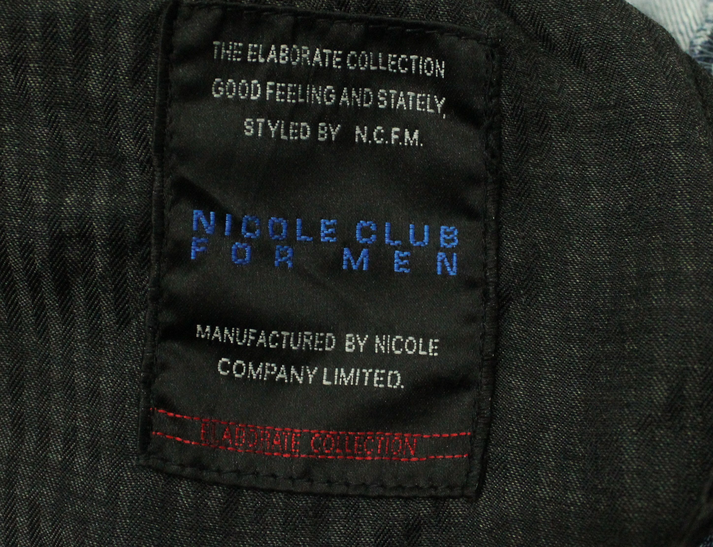 If Six Was Nine SICK 🔥 13 Pockets NICOLE CLUB FOR MEN Denim Stretchy Size US 33 - 17 Thumbnail