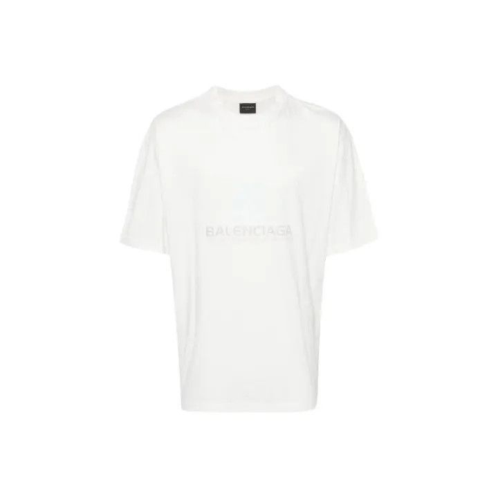 Balenciaga Balenciaga Balenciaga FW23 Distressed Logo Print Short Sle Size US M / EU 48-50 / 2 - 1 Thumbnail