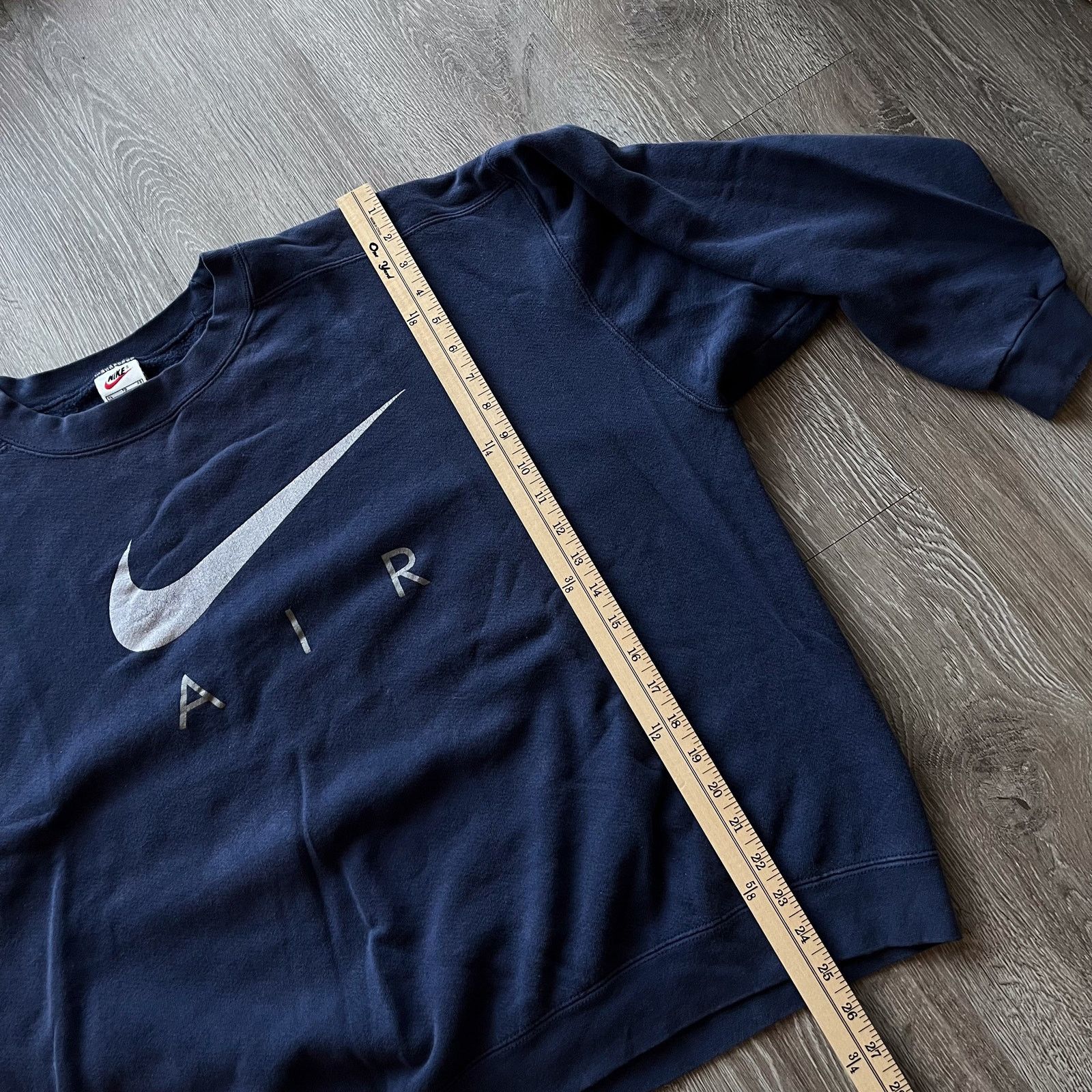 Nike Rare 90s Nike AIR White Tag Swoosh Crewneck Sweater XL USA Size US XL / EU 56 / 4 - 8 Thumbnail