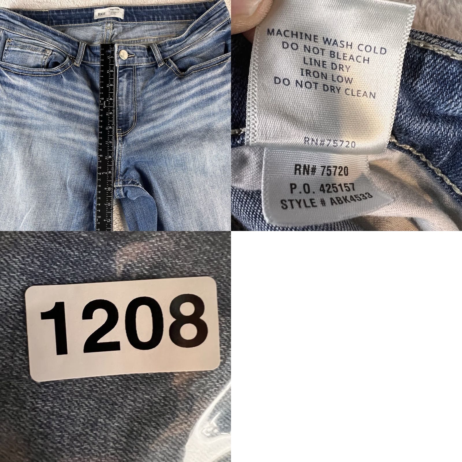 Vintage BKE Payton Universal Fit Bootcut Jeans Womens 32x31.5 Fits 34x27 Medium Wash Blue Buckle Size 24" / US 00 / IT 34 - 8 Thumbnail