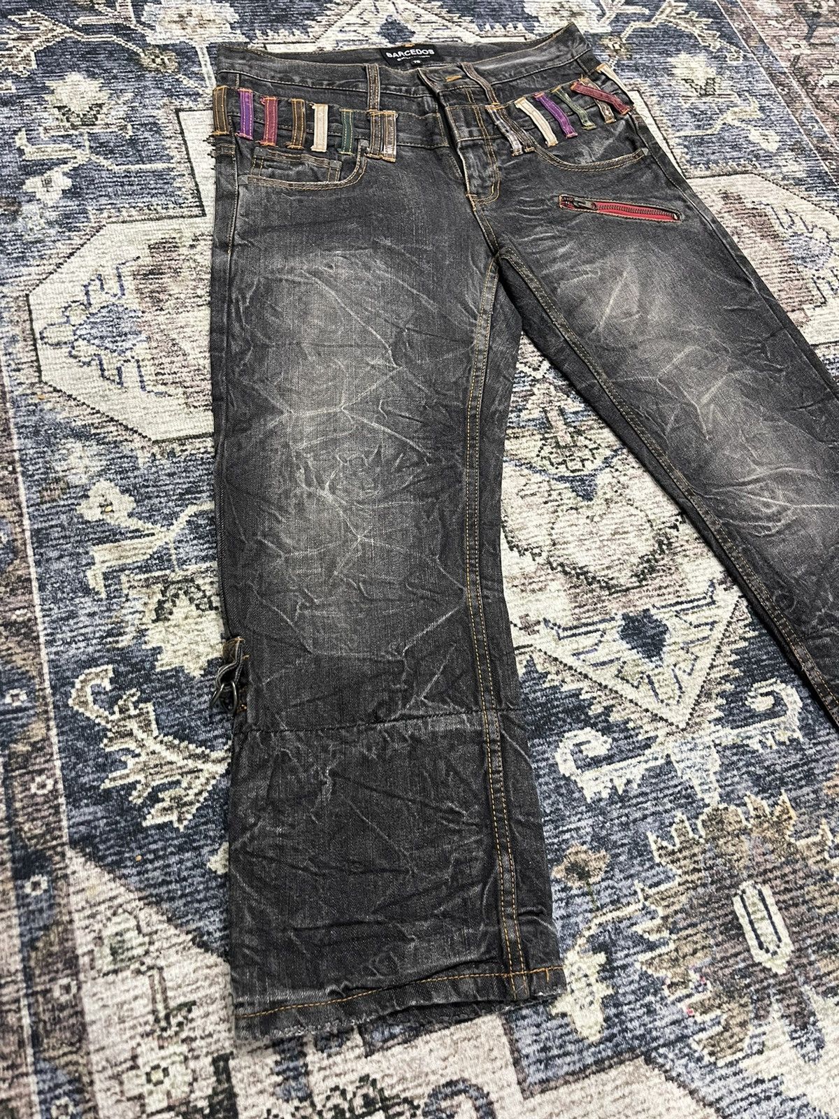 If Six Was Nine × Vintage Vintage BARCEDOS Exchange 3/4 Cropped Acid Wash Denim Pants Size US 32 / EU 48 - 5 Thumbnail