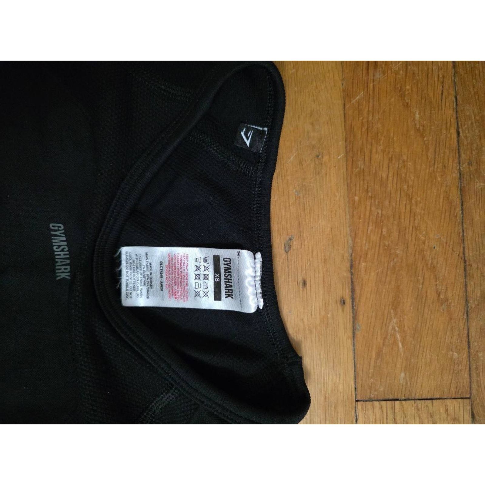 Gymshark Gymshark Flex Long Sleeve Crop Top Y2K Black X-Small A001284 Size XS / US 0-2 / IT 36-38 - 5 Thumbnail