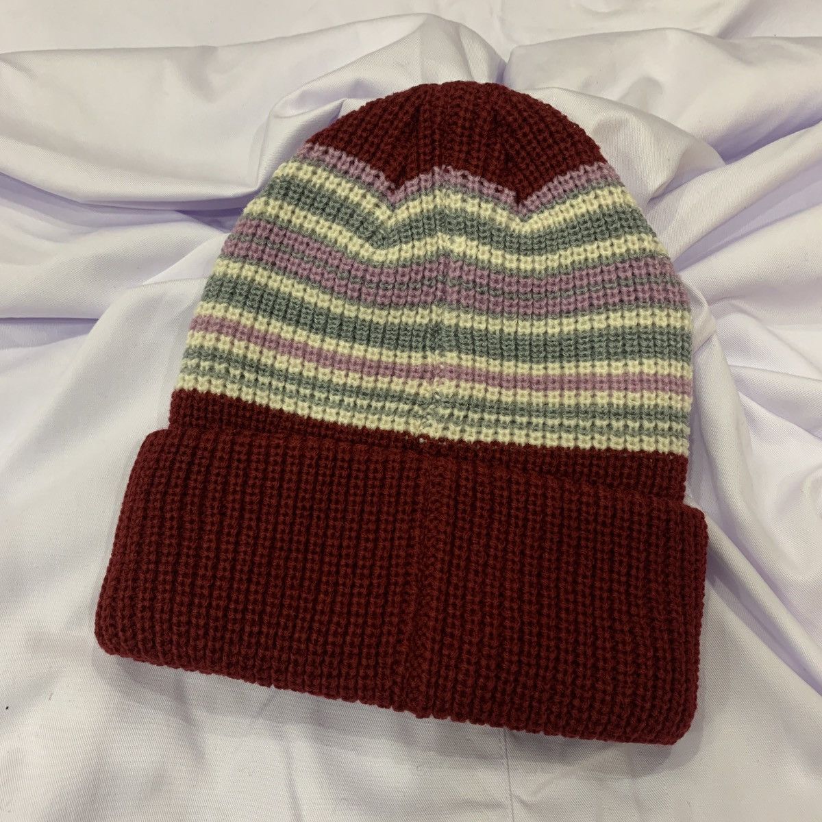 Stussy × Vintage Stussy Striped Cuff Beanie Size ONE SIZE - 3 Thumbnail