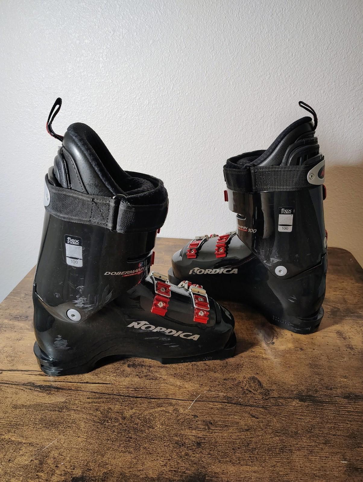 Other Nordica Mens 6 Womens 7 Black Red Ski Boots Dobermann WorldC Size ONE SIZE - 5 Thumbnail