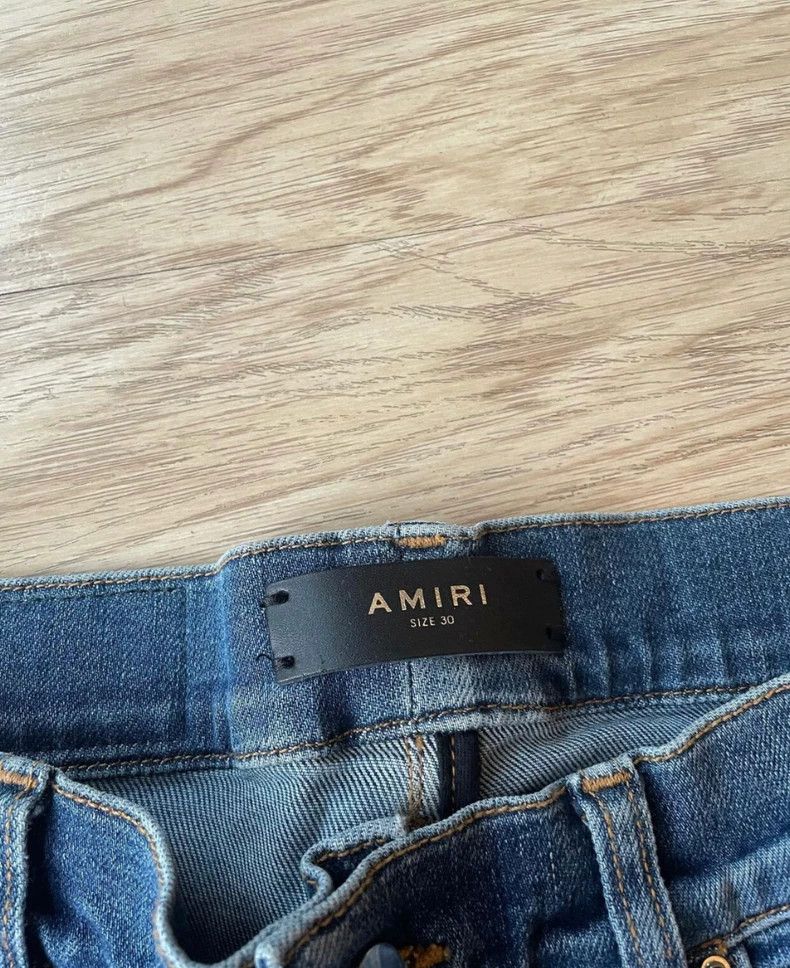 Amiri Amiri patched mx1 blue jeans Size US 30 / EU 46 - 2 Thumbnail