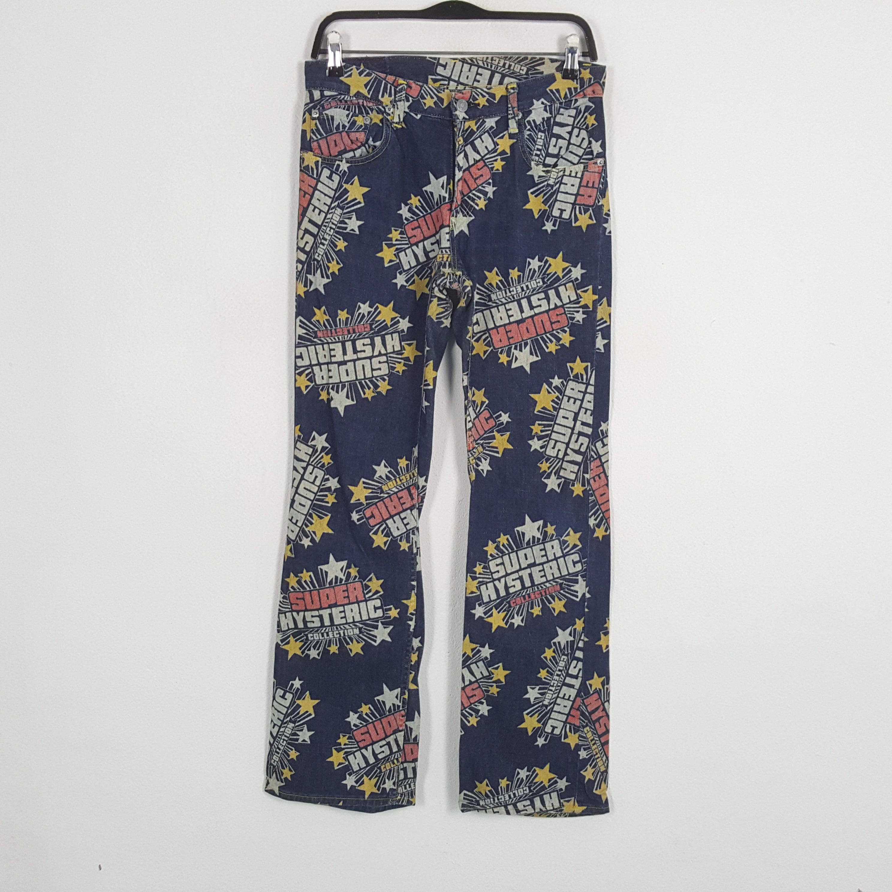 Hysteric Glamour HYSTERIC GLAMOUR Fashion Style Fullprint Design Jeans Size US 29 - 1 Thumbnail