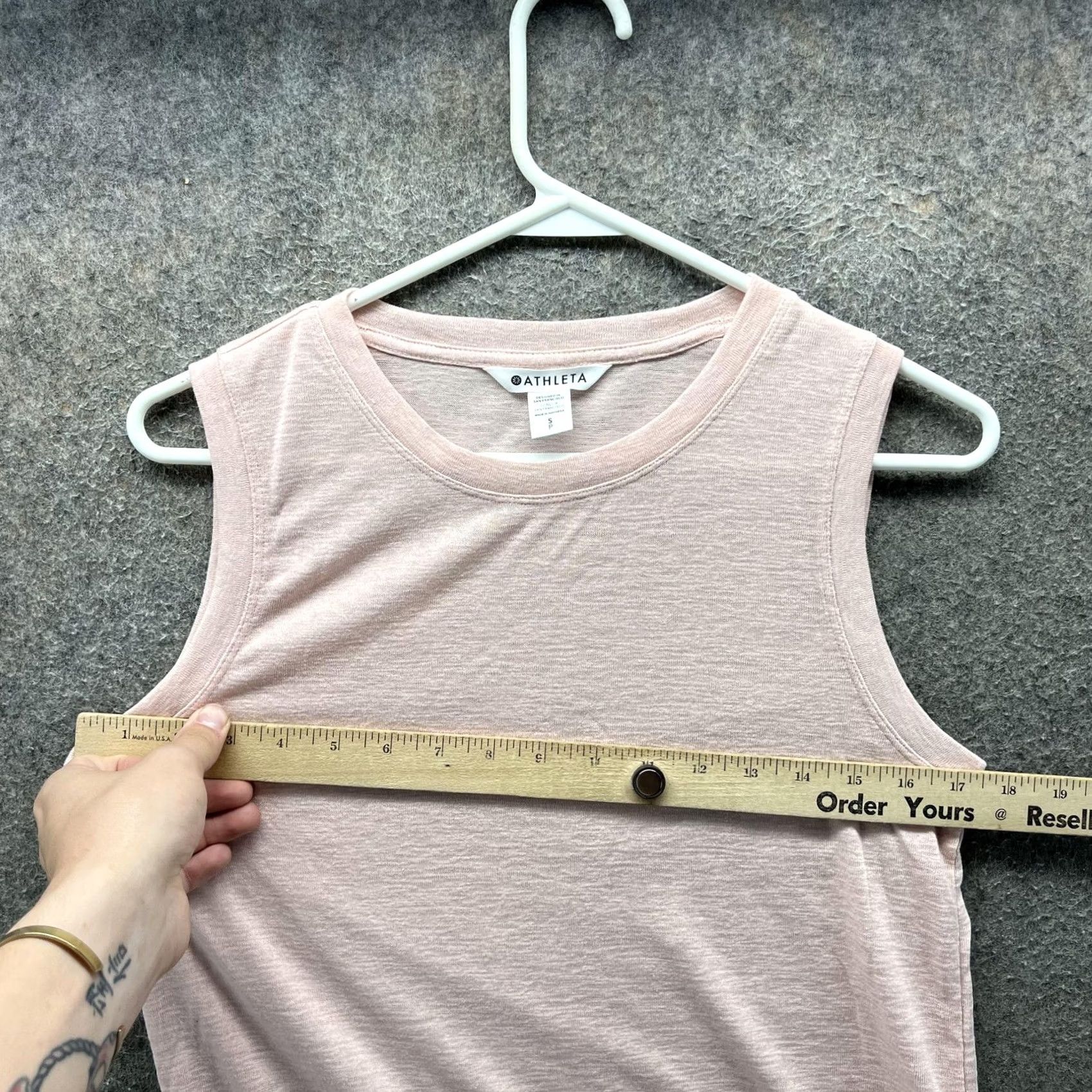 Athleta Athleta Breezy Tank Top Womens S Pink Lightweight Sleeveless Yoga Athletic Tank Top Crew Neck Shirt Size S / US 4 / IT 40 - 5 Thumbnail