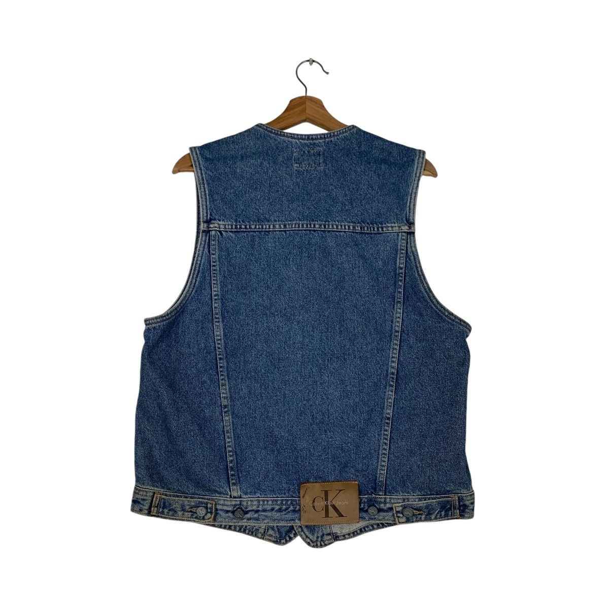Calvin Klein CALVIN KLEIN JEANS Blue Denim Vest #1292-C58 Size US S / EU 44-46 / 1 - 7 Thumbnail