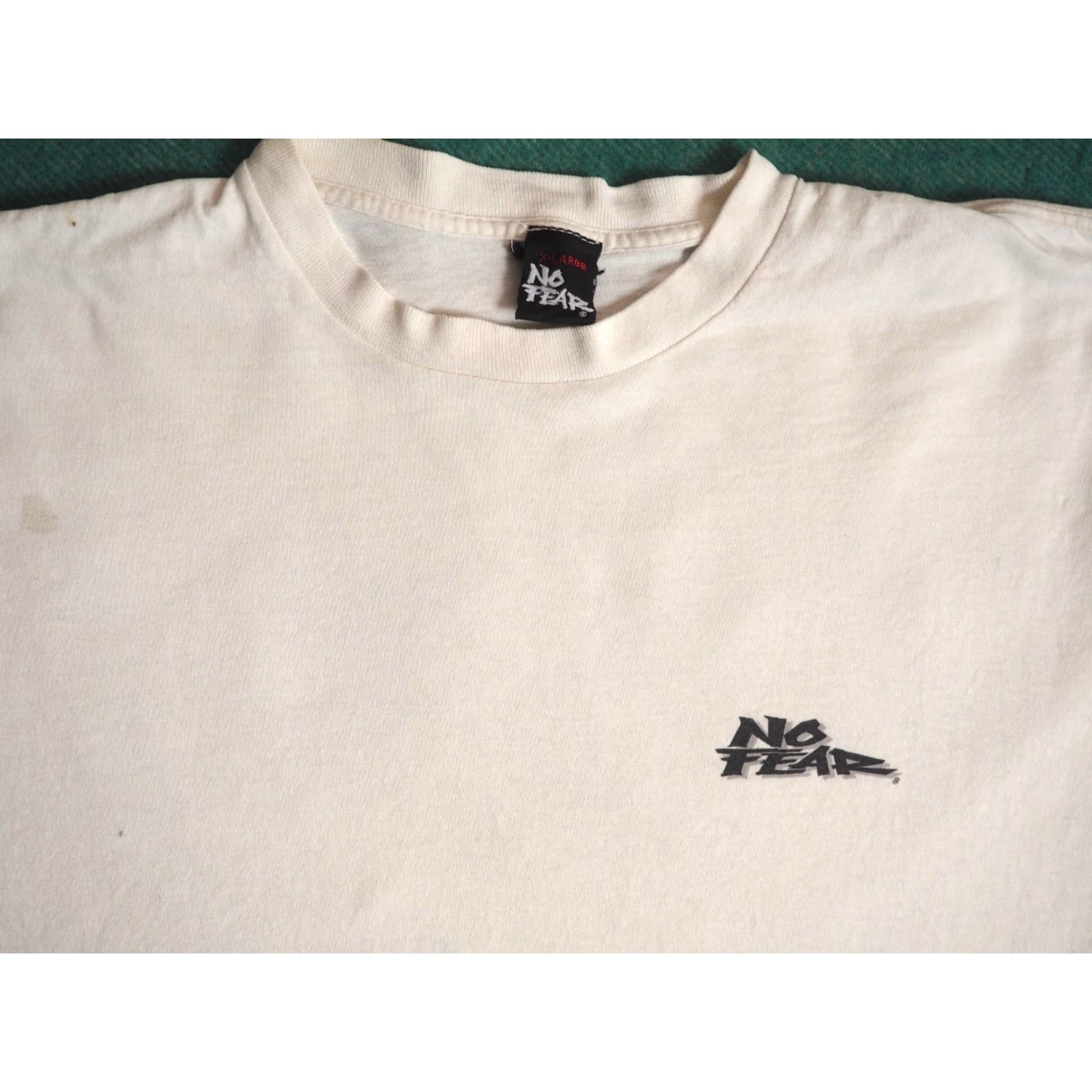 No Fear VTG 90s No Fear Tee Shirt Mens XL Beige Grunge Graphic Tee T-Shirt USA Short Sleeve Vintage 1990s Casual Size US XL / EU 56 / 4 - 4 Thumbnail