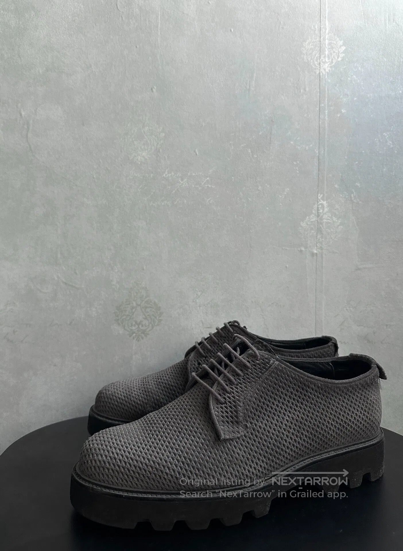 Armani Armani Hollowed-out suede thick-soled shoes| Size US 10 / EU 43 - 1 Thumbnail