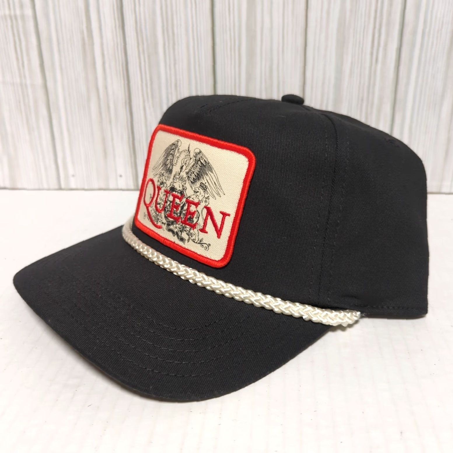American Needle American Needle Queen Hat Cap Snap Back Band Concert Tour Black Rope Trucker One Size Men Snapback Adjustable Breathable Cap Size ONE SIZE - 3 Thumbnail