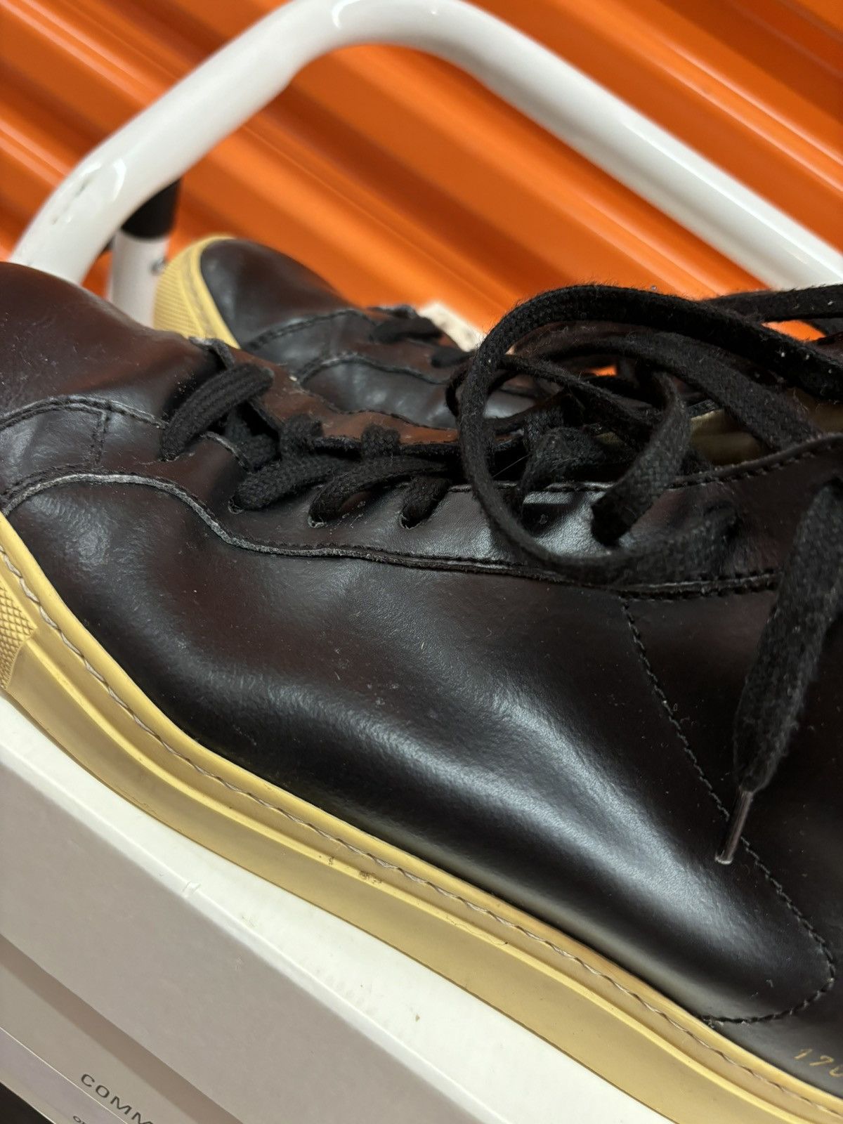 Common Projects × Designer ***FINAL DROP***RARE COMMON PROJECTS VINTAGE HIGH LEATHER 43 Size US 10.5 / EU 43-44 - 9 Thumbnail