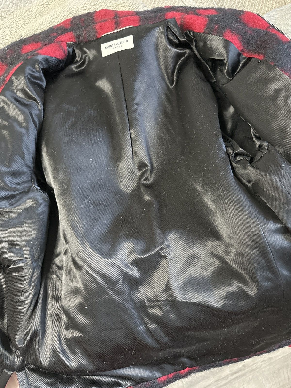 Saint Laurent Paris Saint Laurent Checkered Zip Up Jacket Size US M / EU 48-50 / 2 - 4 Thumbnail