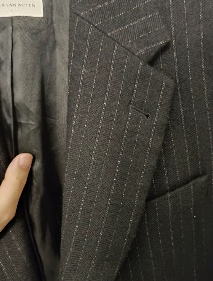 Dries Van Noten Dries van noten Striped white suit jacket 2412-Nextarrow Size 48R - 4 Thumbnail