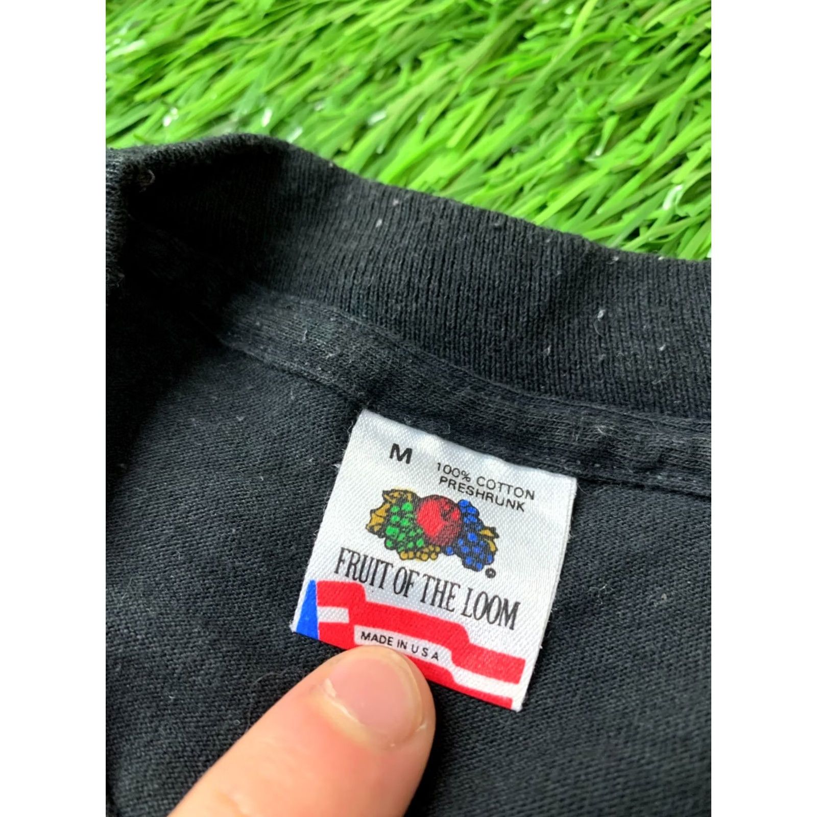 Fruit Of The Loom CURACAO SHIRT JERSEY TEE FRUIT OF THE LOOM ORIGINAL SIZE M MEDIUM BLACK 1991 VINTAGE MEN Shirt Mens Size US M / EU 48-50 / 2 - 5 Thumbnail
