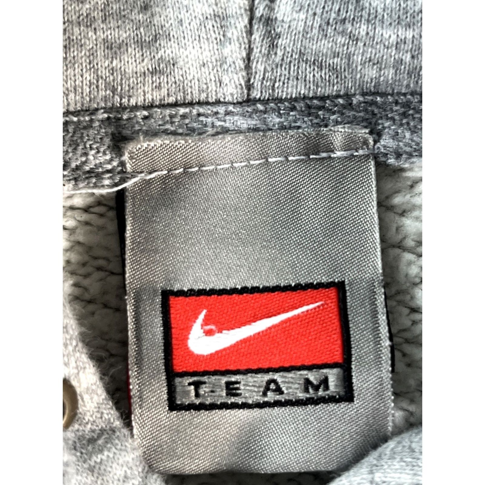 Nike VINTAGE 90s Nike Hoodie Pullover Mens M Gray Check Fleece Swoosh Size US M / EU 48-50 / 2 - 4 Thumbnail